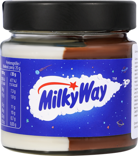

Паста Milky Way шоколадная из молочного и белого шоколада 200 г