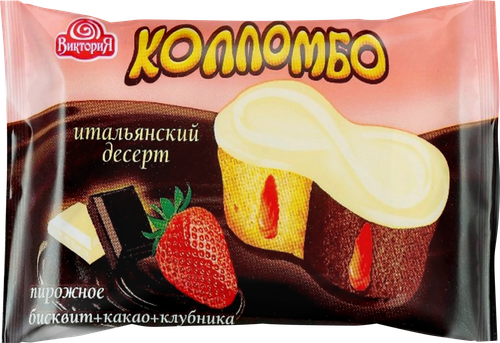 

Пирожное бисквитное Виктория Коломбо Итальянский десерт, бисквит, какао клубника, 800 г