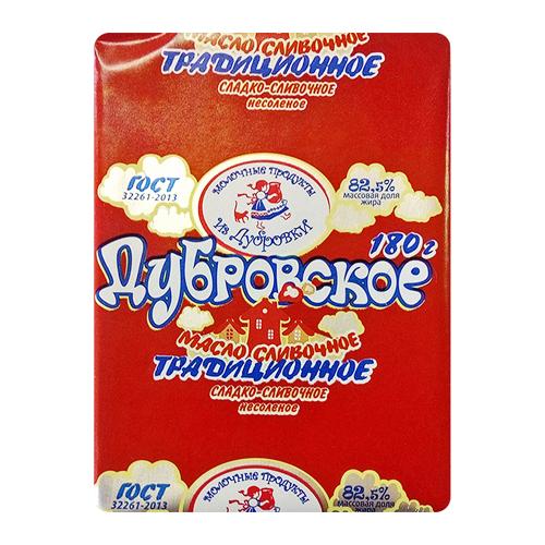 

Масло сливочное Молочные Продукты из Дубровки Традиционное 82.5% 180 г