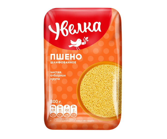 

Пшено шлифованное Увелка 800 г