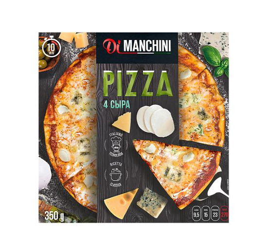 Пицца Di Manchini 4 сыра 350 г
