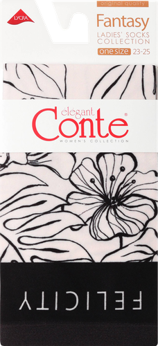 

Носки женские Conte Elegant Fantasy 17С-34СП молочный с рисунком лилии, размер 23-25 (36-37)