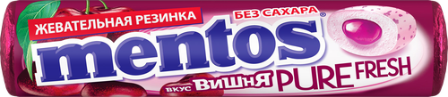 

Жевательная резинка Mentos Pure Fresh вишня 15.5 г