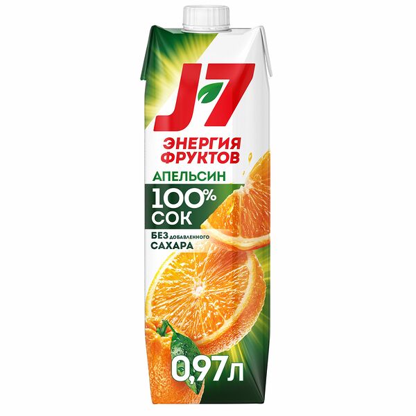 Сок апельсиновый J7 с мякотью 0.97 л
