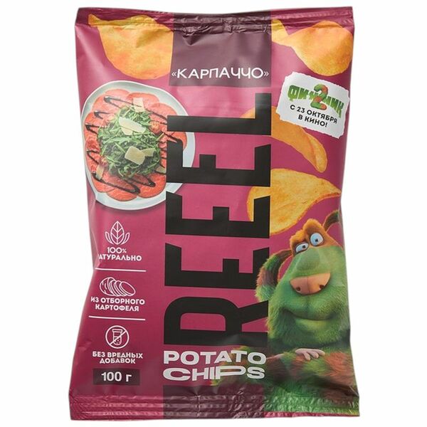 Чипсы Reeel Карпаччо картофельные 100 г