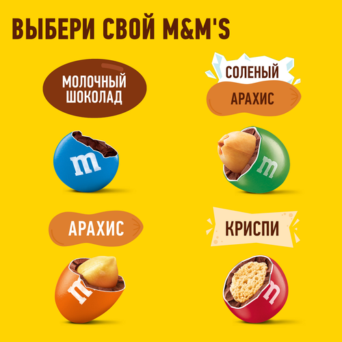 

Конфеты M&M's драже с арахисом и молочным шоколадом для компании 360 г