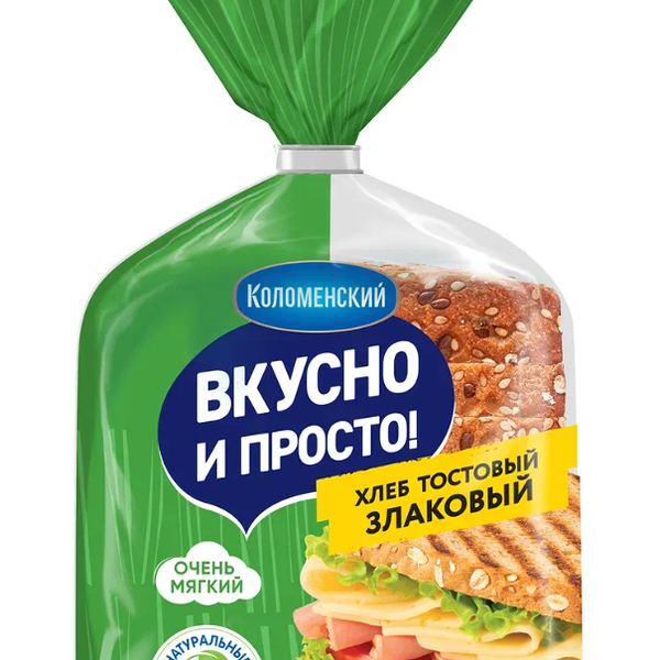 Хлеб злаковый Коломенский тостовый нарезка 250 г