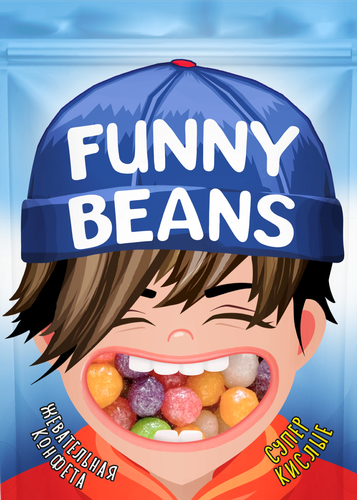

Жевательные конфеты Fresh Box Суперкислые Funny Beans фруктовое ассорти 75 г