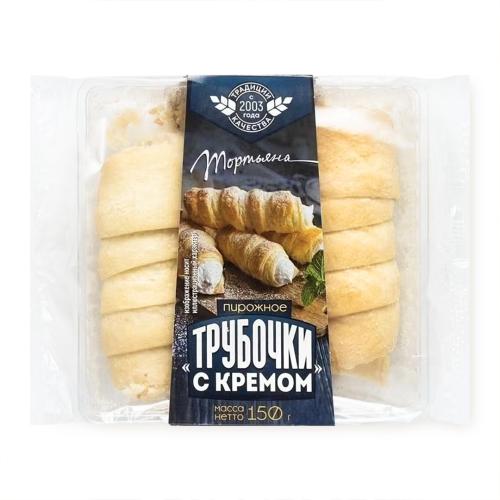 

Пирожное Тортьяна слоеное Трубочки с кремом 150 г