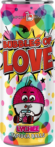 Холодный чай Bubbles of love Личи с желейными шариками 320 мл