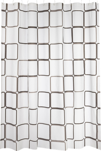 Штора для ванной Рыжий Кот Квадраты 180х180 см