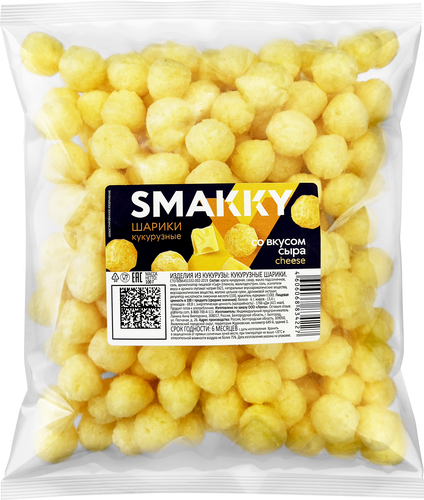 

Шарики кукурузные Smakky сыр 100 г