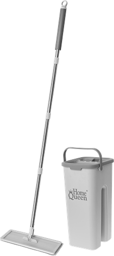 Швабра плоская Home Queen Compact 2.0 с ведром для отжима 