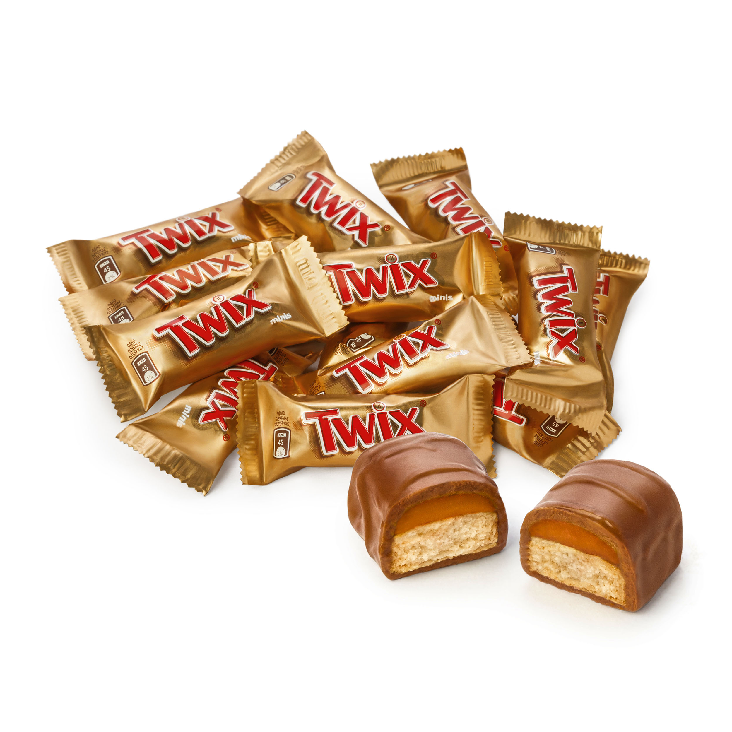 

Шоколадные конфеты Twix Minis вес