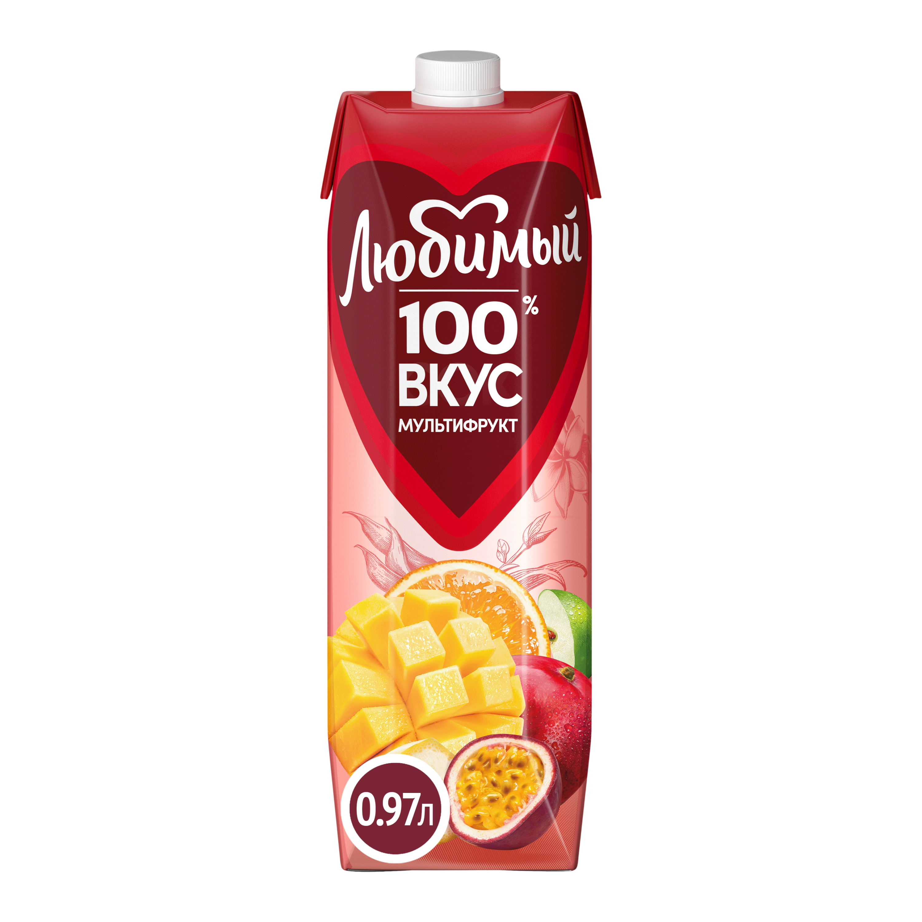 

Нектар Любимый Мультифрукт с мякотью 0.97 л