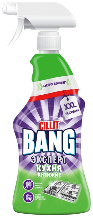 

Средство для удаления жира Cillit Bang Антижир + Сияние 750 мл