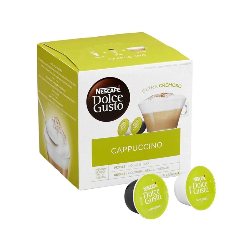 

Кофе в капсулах Nescafe Dolce Gusto Cappuccino 8 порций 16 шт