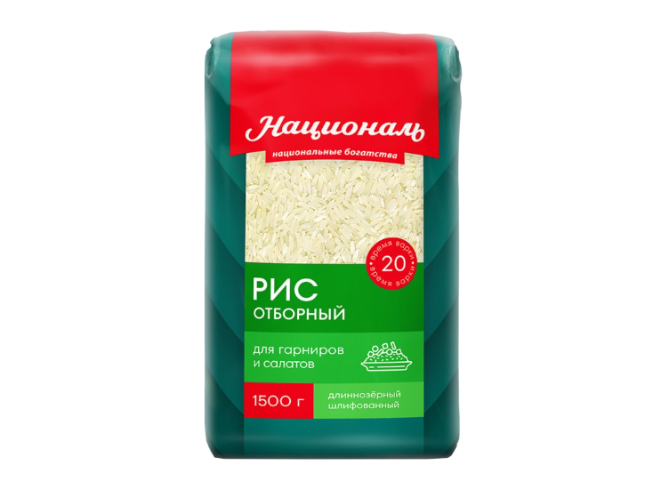 

Рис Националь Отборный шлифованный длиннозерный, 1.5 г