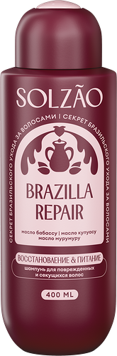 Шампунь Solzao Восстановление и питание 400 мл