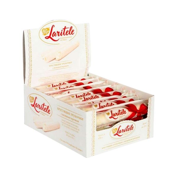 Вафельные трубочки с молоч нач в глаз с кокосом Ларитель 19г