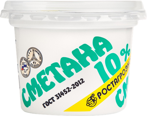 

Сметана Ростагроэкспорт 10% 180 г