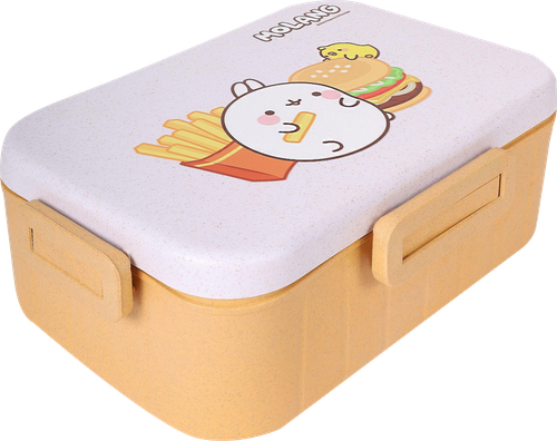 

Ланч-бокс Molang с двумя разделениями и 4 клапанами 20х13х9.5 см, в ассротименте