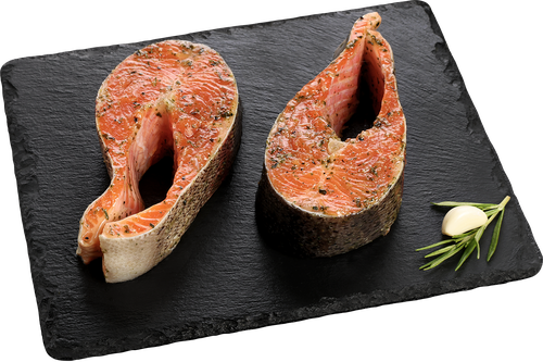 

Форель Радужная в маринаде ЛЕНТА FRESH стейк, весовая