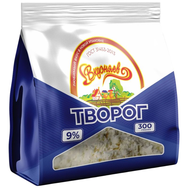 

Творог Вкусняев 9% 300 г