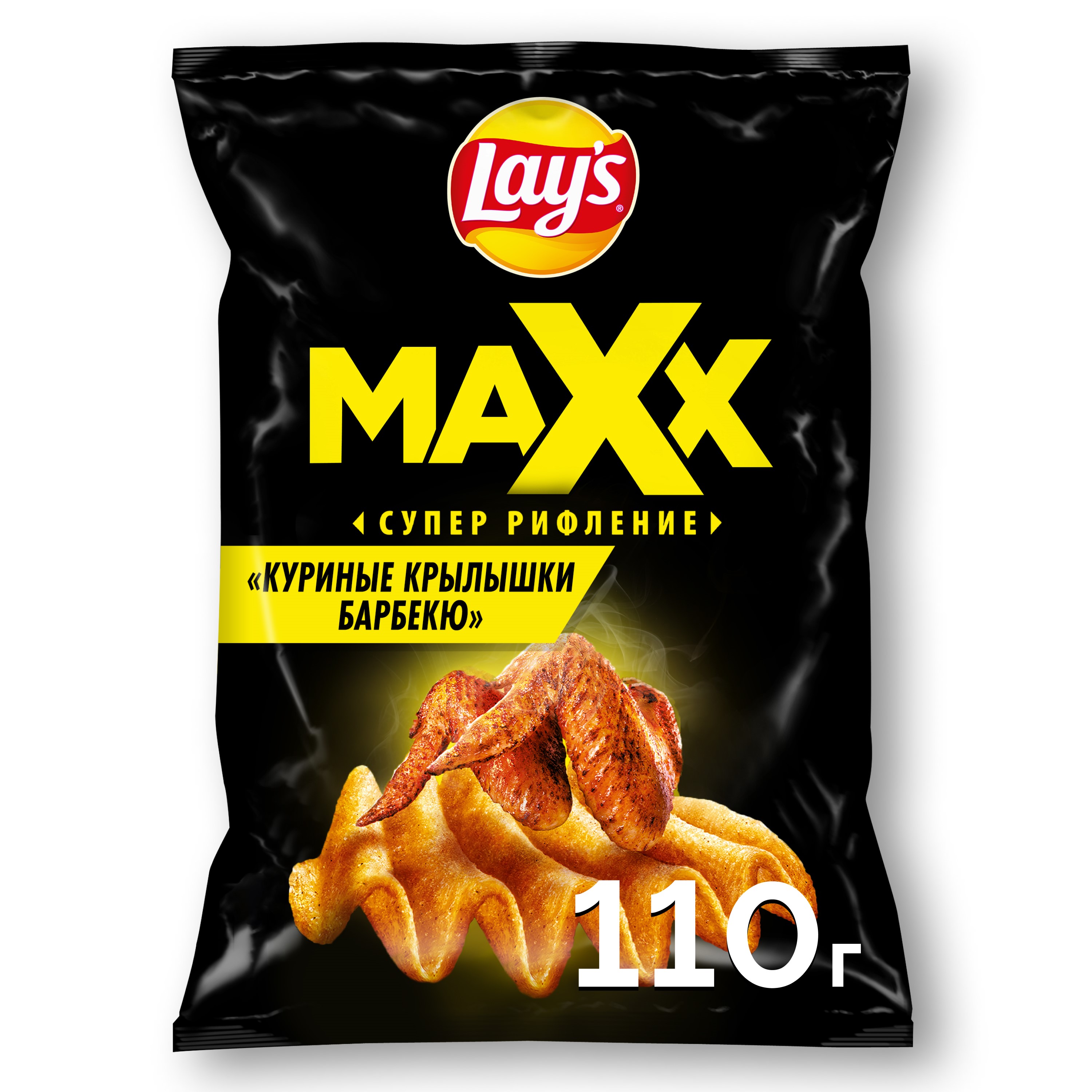 

Чипсы картофельные Lay's Maxx Куриные крылышки барбекю 110 г