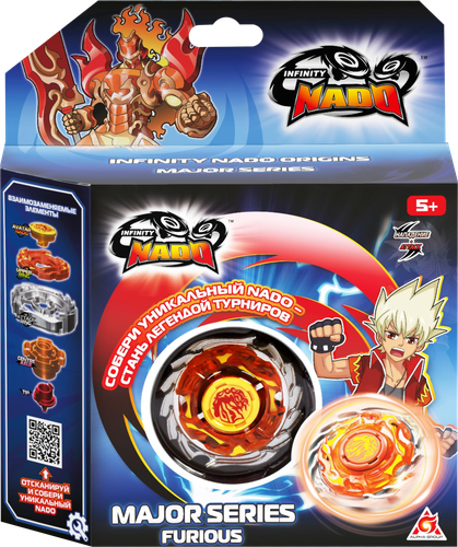 

Игрушка Infinity Nado Волчок Мэйджор, в ассортименте