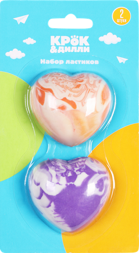 

Набор ластиков Крок&Дилли L522116 2 шт. цвет в ассортименте