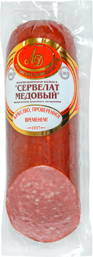 

Колбаса Луганские деликатесы Сервелат Медовый в/к вес