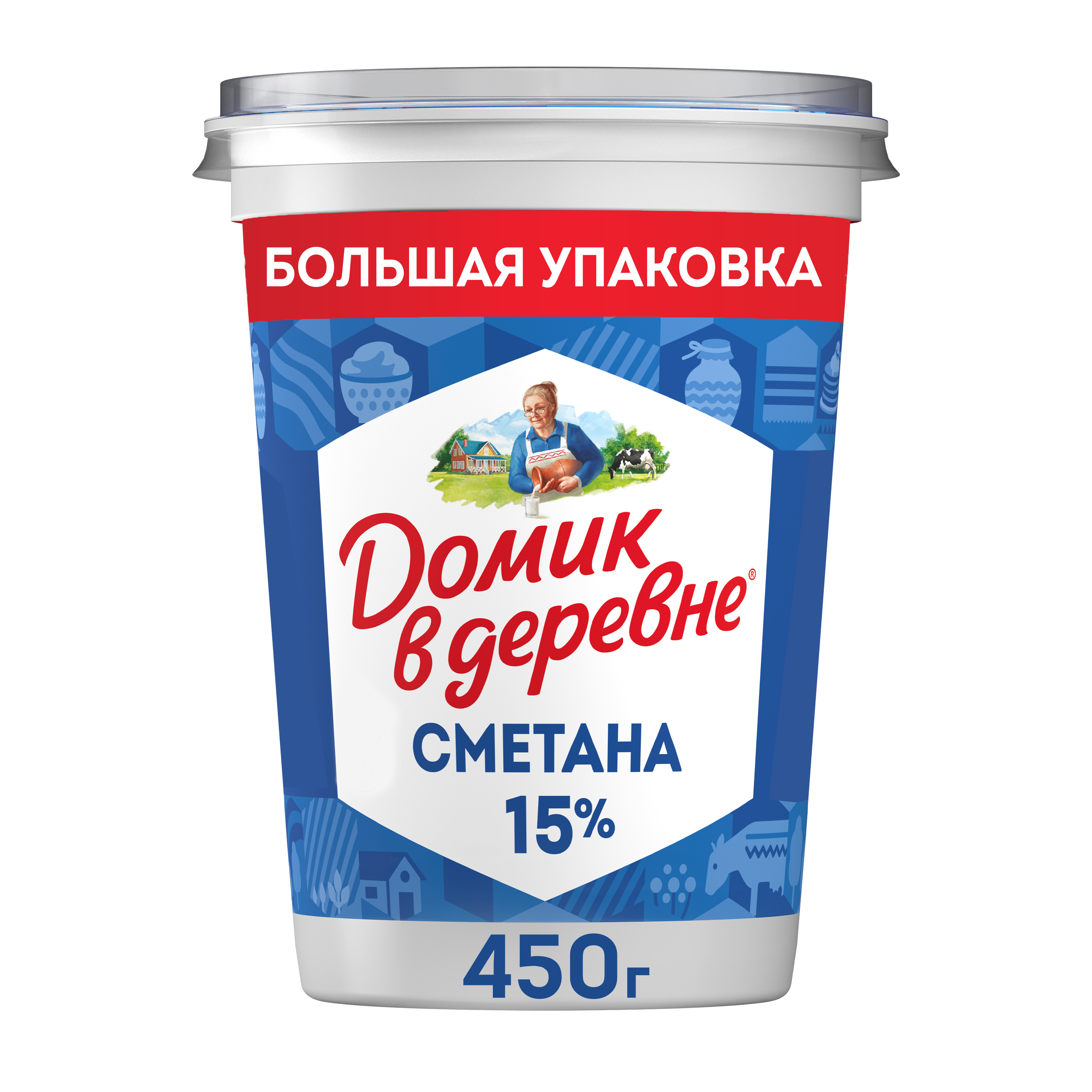 

Сметана Домик в деревне 15% 450 г