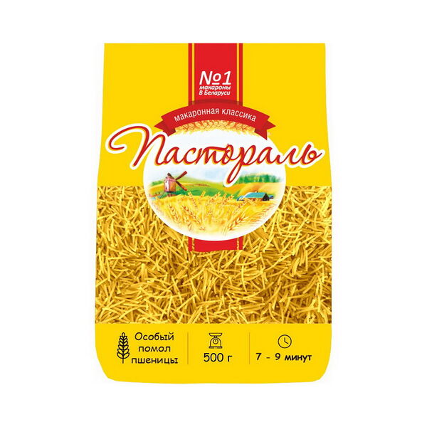 Макаронные изделия Пастораль Вермишель гр В в/сорт 500г