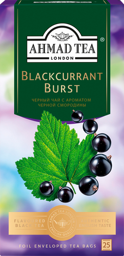 

Чай черный Ahmad Tea черная смородина в пакетиках 25 шт. х 1.5 г