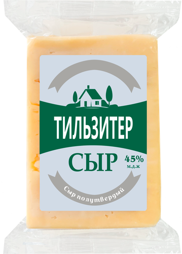 

Сыр полутвердый Тильзитер 45% 170 г