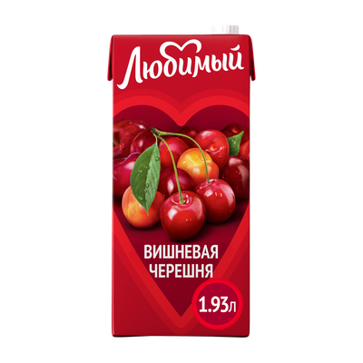 Напиток сокосодержащий Любимый Вишневая Черешня 1.93 л