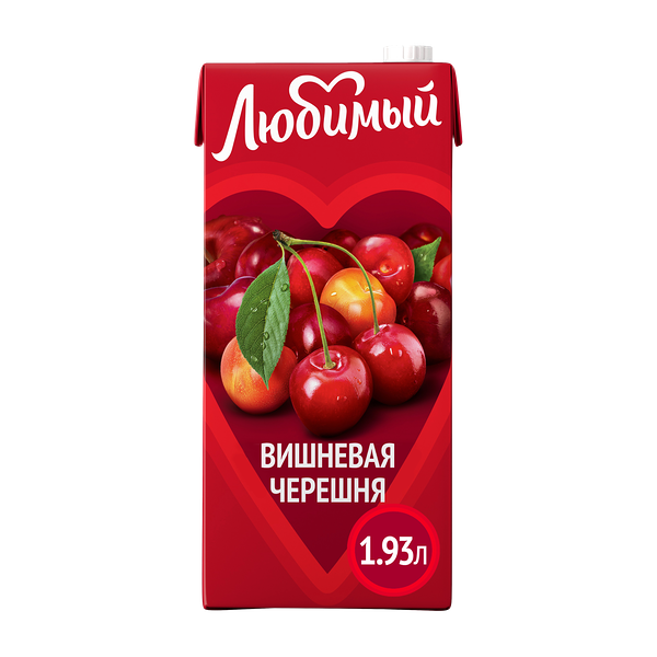 Напиток сокосодержащий Любимый Вишневая черешня 1.93 л