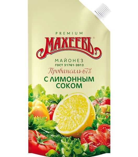 Майонез Махеевъ провансаль с лимонным соком 67% 190 г