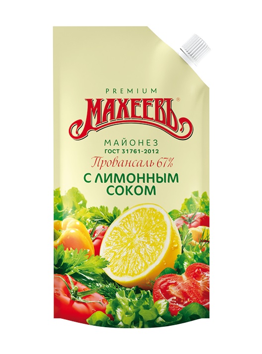 

Майонез Махеевъ провансаль с лимонным соком 67% 190 г