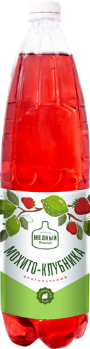 

Газированный напиток Пивоварня Медный великан мохито-клубника 1.4 л