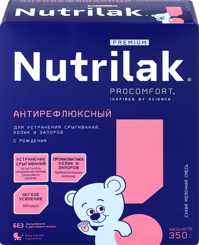 Смесь Nutrilak Premium Антирефлюкс молочная сухая с рождения 350 г