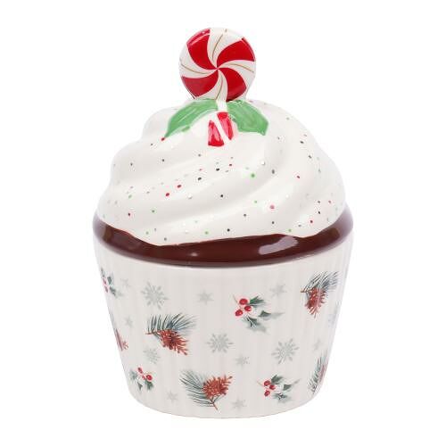 Банка для хранения Wellfort НГ 2026 керамика 10x15 см