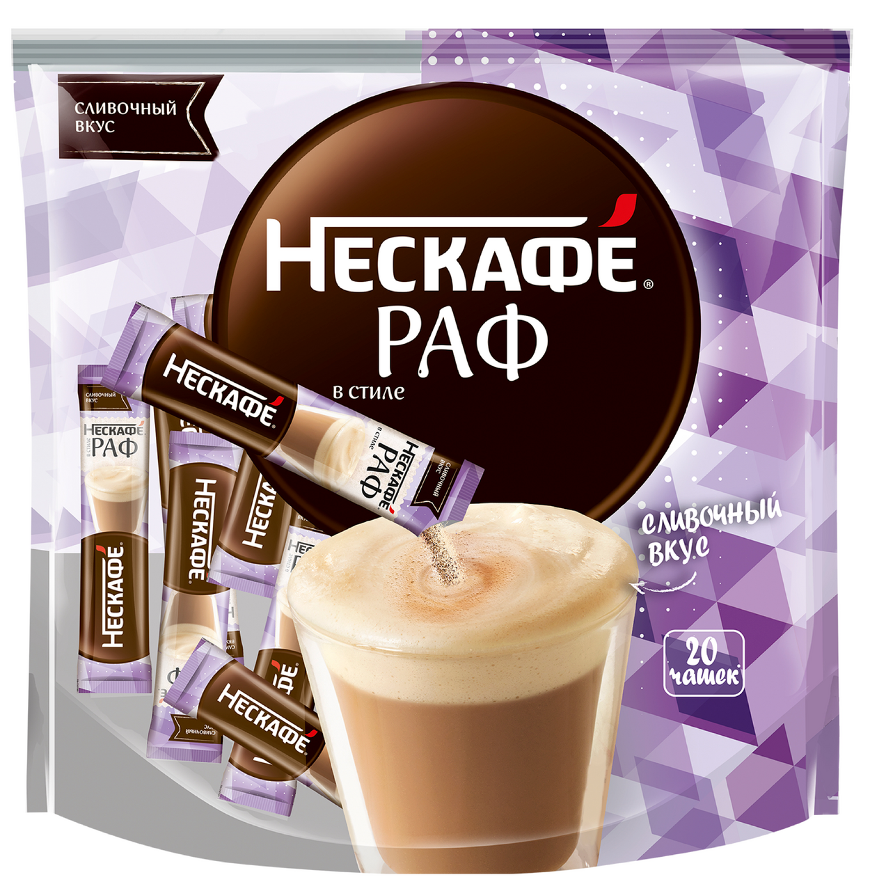 

Кофейный напиток Нескафе в стиле Раф растворимый 20 шт. х 17 г