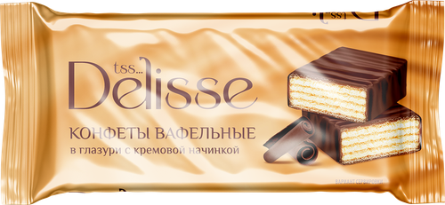

Конфеты Delisse Вафельные глазированные с кремовой начинкой вес