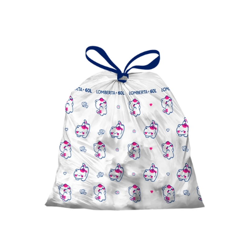 

Пакеты для мусора Lomberta Animals с затяжкой 60 л 10 шт дизайн упаковки в ассортименте