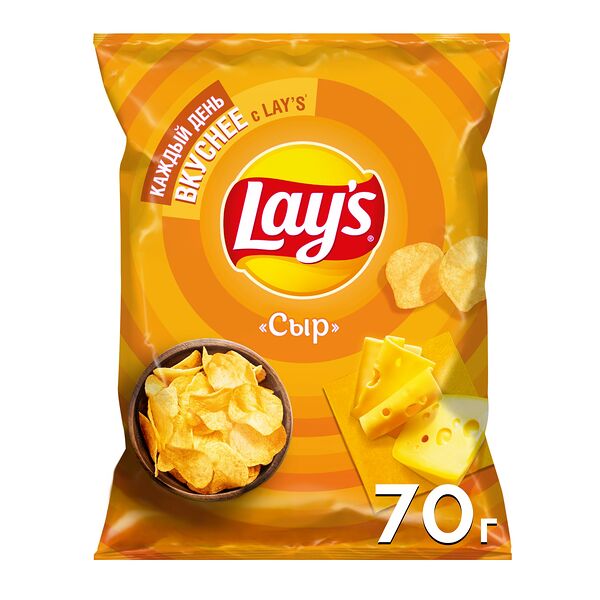 Картофельные чипсы Lay's со вкусом Сыра 70 г