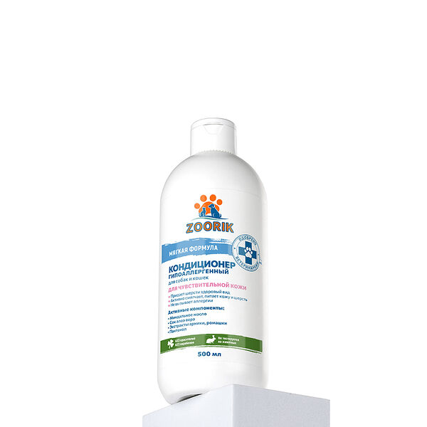Кондиционер для собак и кошек Zoorik гипоаллергенный 500 мл
