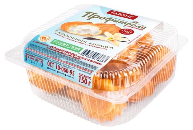 

Пирожные Farshe Профитроли с ванильным кремом 150 г