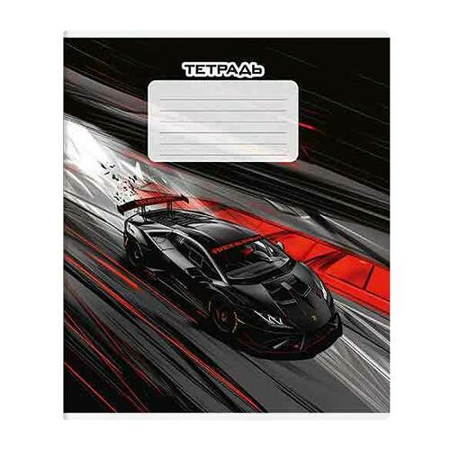 Тетрадь Феникс+ Неоновые тачки в клетку А5+ 12 л дизайн в ассортименте 1 шт.